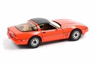Chevrolet Corvette C4 1984 Hugger Orange Jim Gilmore & AJ Foyt Limited Edition Greenlight 1:18